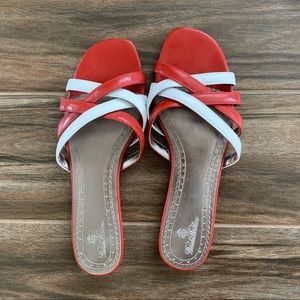 Brooks Brothers Leather Slide Sandal